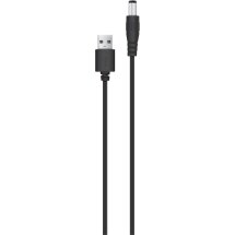 Кабель ACCLAB USB to DC 5.5х2.1мм (5V, 1.5A, 1m) - Black: фото 1 из 4