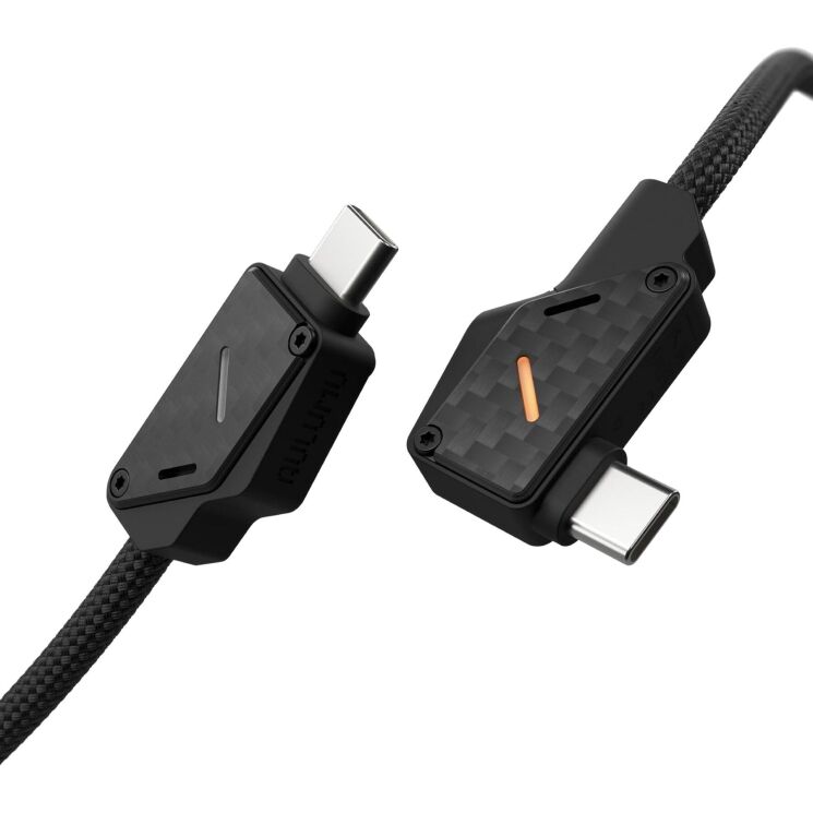 Кабель AULUMU M07 Type-C to Type-C (240W, 1.2m) - Black (982817B) Кабель AULUMU M07 Type-C to Type-C (240W, 1.2m) - Black: фото 1 з 14