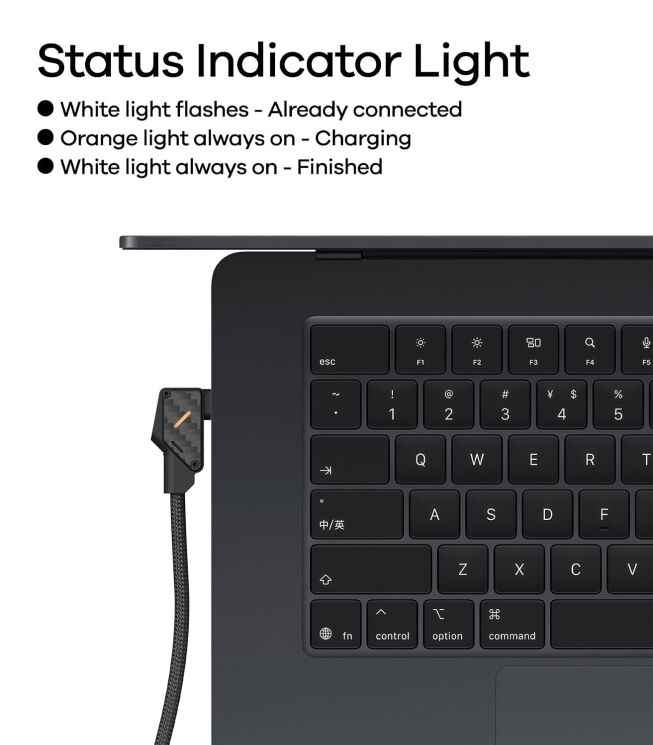 Кабель AULUMU M07 Type-C to Type-C (240W, 1.2m) - Black (982817B) Кабель AULUMU M07 Type-C to Type-C (240W, 1.2m) - Black: фото 13 з 14
