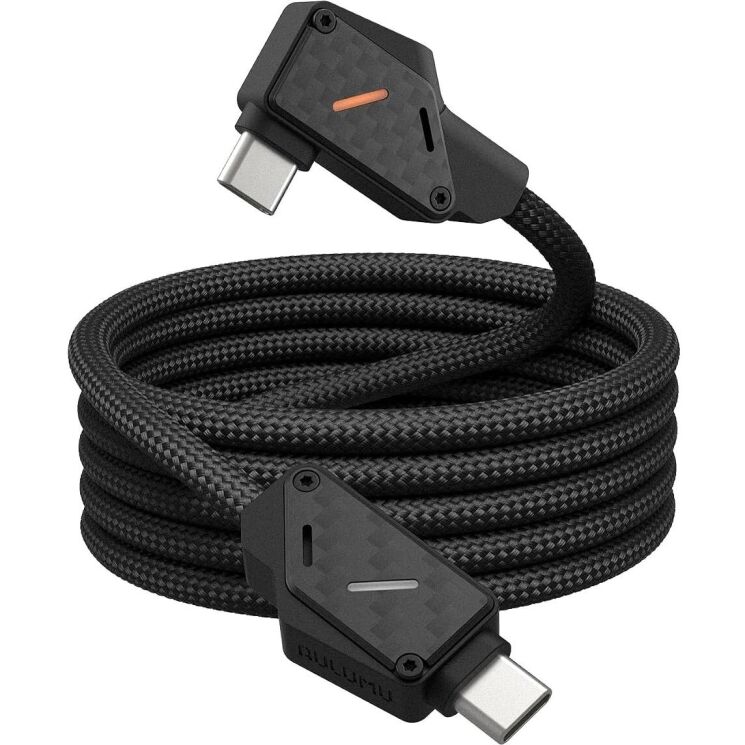 Кабель AULUMU M07 Type-C to Type-C (240W, 1.2m) - Black (982817B) Кабель AULUMU M07 Type-C to Type-C (240W, 1.2m) - Black: фото 8 з 14