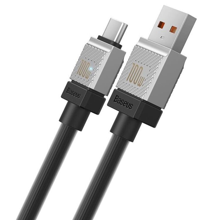 Кабель Baseus CoolPlay Series USB to Type-C (100W, 2m) CAKW000701 - Black: фото 4 з 21