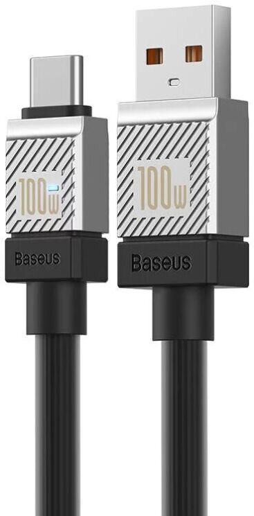 Кабель Baseus CoolPlay Series USB to Type-C (100W, 2m) CAKW000701 - Black: фото 3 з 21