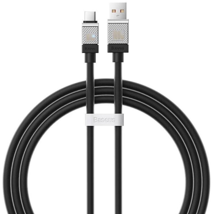 Кабель Baseus CoolPlay Series USB to Type-C (100W, 2m) CAKW000701 - Black: фото 1 з 21