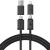 Кабель Baseus Versatile 2 in 2 Type-C+USB to Type-C+Lightning (3.5A, 60W, 2m) P10383000121-02 - Black: фото 1 з 24