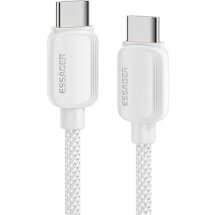 Кабель ESSAGER Breeze Type-C to Type-C (100W, 2m) EXCTT1-WLA02-P - White: фото 1 из 9