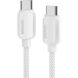 Кабель ESSAGER Breeze Type-C to Type-C (100W, 2m) EXCTT1-WLA02-P - White (896386W). Фото 1 из 9