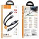 Кабель Hoco U139 2 in 1 Type-C to Type-C (100W) + Lightning (27W, 1.2m) - Black (896370B). Фото 3 з 3