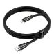 Кабель Hoco U143 USB to Lightning (2.4A, 1.2m) - Black (896450B). Фото 6 из 9