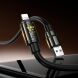 Кабель Hoco U143 USB to Lightning (2.4A, 1.2m) - Black (896450B). Фото 8 из 9