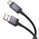 Кабель Hoco X118 USB to Type-C (5A, 1m) - Black (896405B). Фото 4 з 6