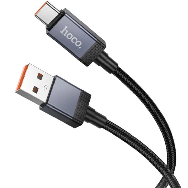 Кабель Hoco X118 USB to Type-C (5A, 1m) - Black: фото 4 з 6