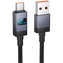 Кабель Hoco X118 USB to Type-C (5A, 1m) - Black: фото 1 з 6