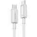 Кабель USAMS US-SJ660 Type-C to Type-C (100W, 1.2m) - White (896333W). Фото 2 з 14