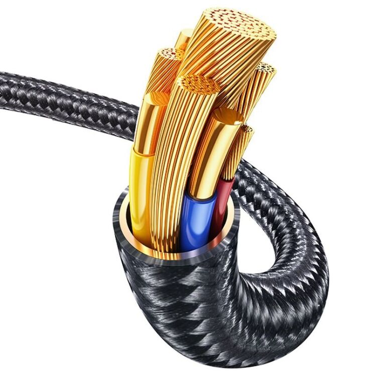 Кабель USAMS US-SJ743 Type-C to Lightning (30W, 1.2m) - Tarnish: фото 8 з 21