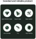 Комплект захисних стекол IMAK Camera Lens Protector для Samsung Galaxy A26 (A266) / A36 (A366) (371662). Фото 5 из 6