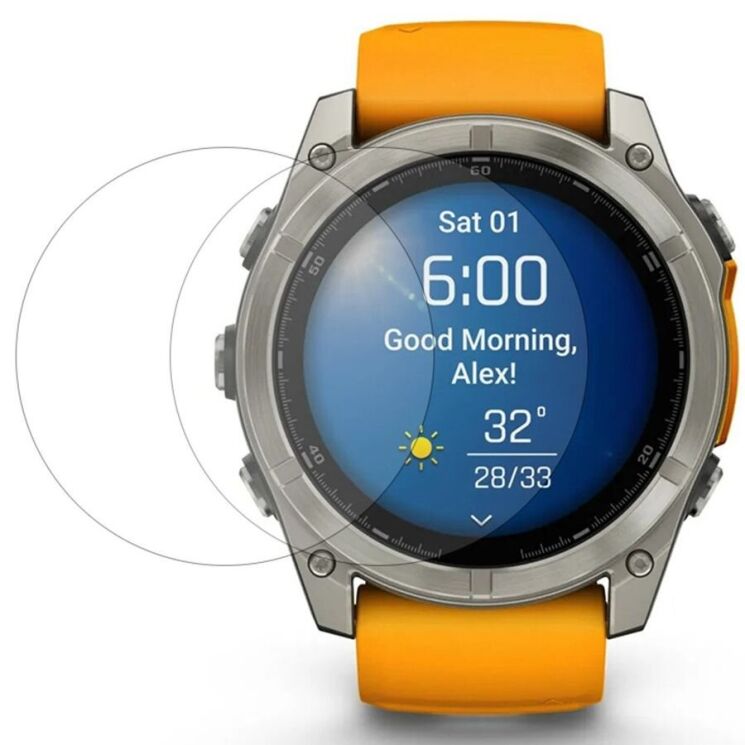 Комплект защитных пленок Deexe Clear Film для Garmin Fenix 8 (47mm): фото 1 из 7