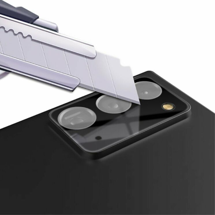 Комплект защитных стекол (2шт) на камеру MOCOLO Lens Protector для Samsung Galaxy Note 20 (N980) - Black: фото 6 из 9