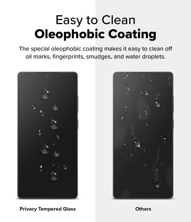 Комплект защитных стекол (2шт) Ringke Easy Slide Privacy для Samsung Galaxy S25 Ultra (S938) 8800274969476: фото 14 из 21