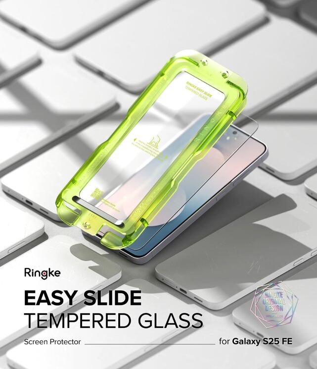 Комплект защитных стекол (2шт) Ringke Easy Slide Tempered Glass для Samsung Galaxy S25 FE (S731) 8800293859680: фото 3 из 19