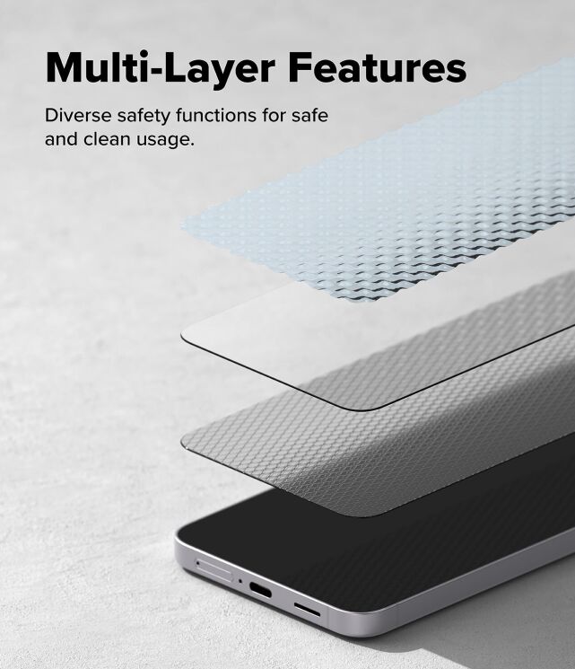 Комплект защитных стекол (2шт) Ringke Easy Slide Tempered Glass для Samsung Galaxy S25 FE (S731) 8800293859680: фото 12 из 19