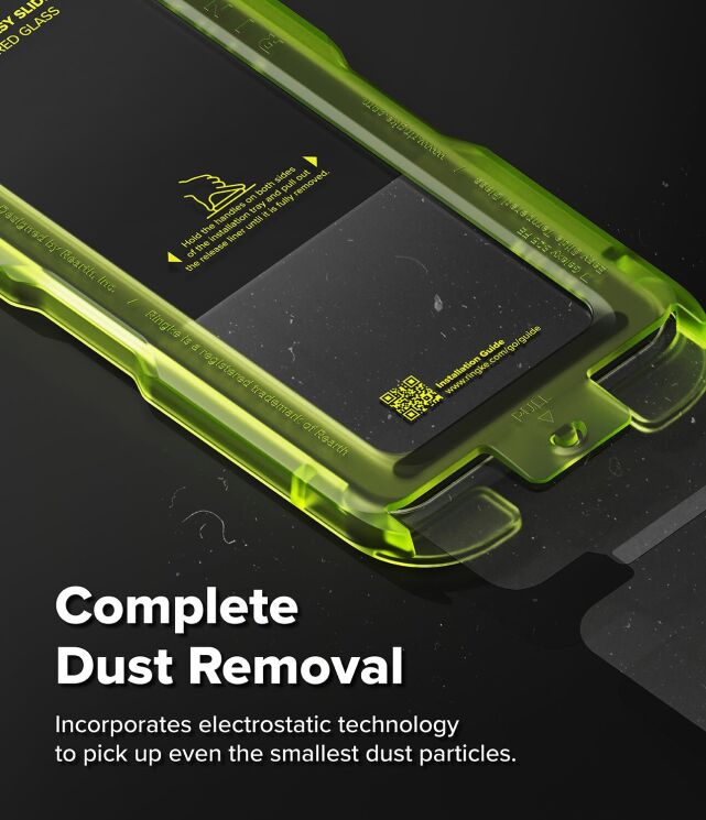 Комплект защитных стекол (2шт) Ringke Easy Slide Tempered Glass для Samsung Galaxy S25 FE (S731) 8800293859680: фото 6 из 19