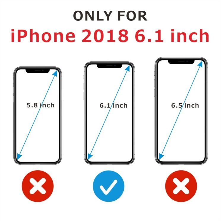 Комплект захисних стекол ITIETIE 2.5D 9H для Apple iPhone XR: фото 8 з 8