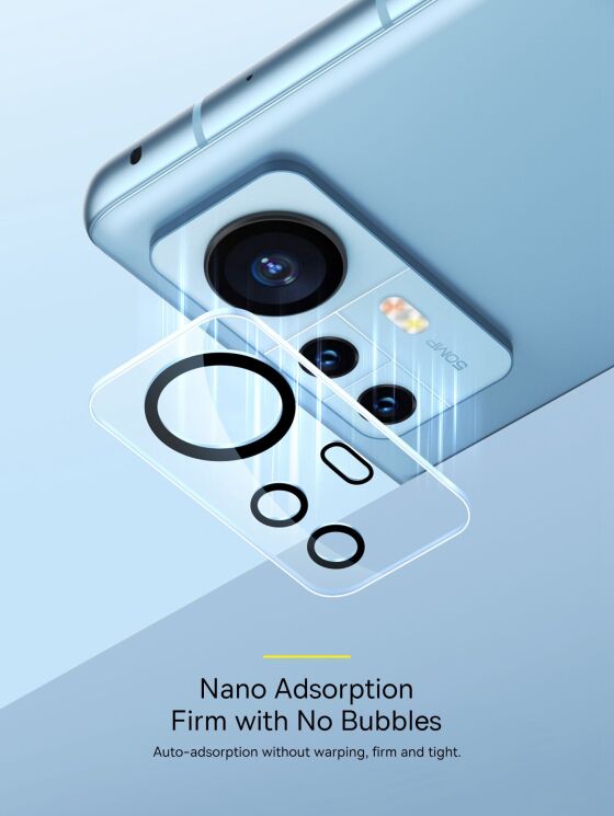 Комплект защитных стекол на камеру BASEUS Lens Film для Xiaomi 12 / 12X: фото 13 из 16