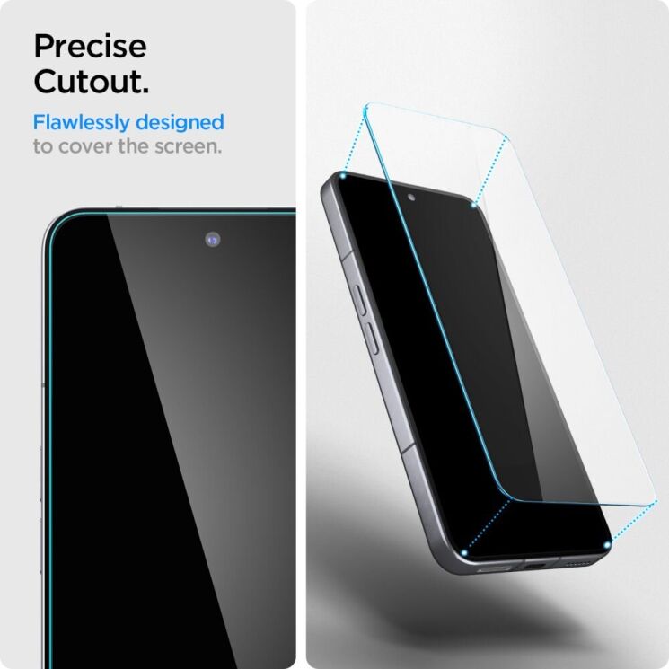 Комплект защитных стекол Spigen (SGP) GLAS.tR SLIM Sensor Protected для Nothing Phone (3) AGL10208 - Clear: фото 8 из 11