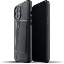 Кожаный чехол MUJJO Full Leather Wallet для Apple iPhone 12 Pro Max - Black: фото 1 из 9