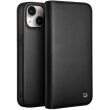 Кожаный чехол QIALINO Wallet Case для Apple iPhone 15 - Black (371523B)