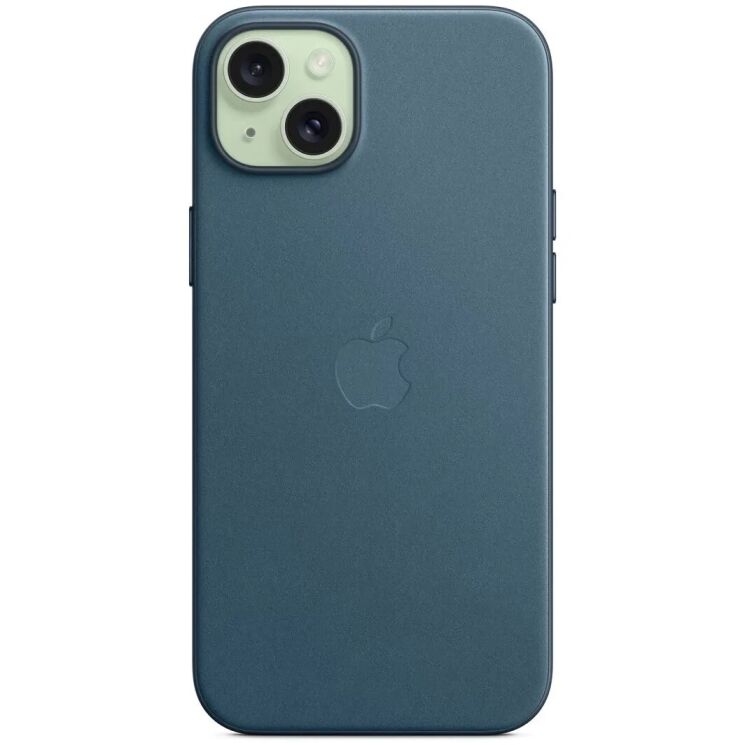 Оригінальний чохол FineWoven MagSafe для Apple iPhone 15 Plus (MT4D3) - Pacific Blue: фото 3 з 5