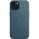 Оригинальный чехол FineWoven MagSafe для Apple iPhone 15 Plus (MT4D3) - Pacific Blue (339759L). Фото 1 из 7