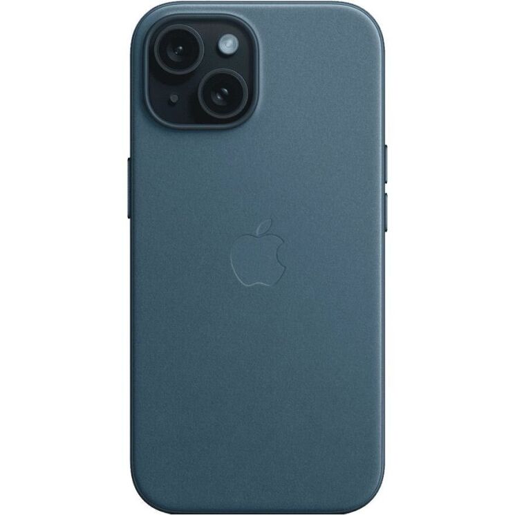 Оригинальный чехол FineWoven MagSafe для Apple iPhone 15 Plus (MT4D3) - Pacific Blue: фото 1 из 7