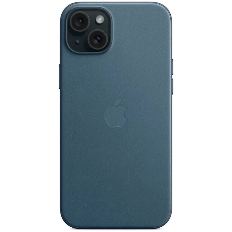 Оригінальний чохол FineWoven MagSafe для Apple iPhone 15 Plus (MT4D3) - Pacific Blue: фото 5 з 5