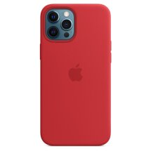 Оригінальний чохол MagSafe Silicone Case для Apple iPhone 12 Pro Max (MHLF3ZE/A) - (PRODUCT) RED: фото 1 з 5