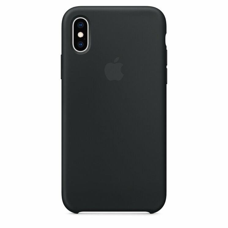 Оригинальный чехол Silicone Case для Apple iPhone X / XS (MRW72ZM/A) - Black: фото 1 из 3