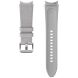 Оригінальний шкіряний ремінець Hybrid Band (Size M/L) для Samsung Galaxy Watch 4 / 4 Classic / 5 / 5 Pro / 6 / 6 Classic / 7 / FE (ET-SHR89LSEGRU) - Silver (284617S). Фото 2 з 4