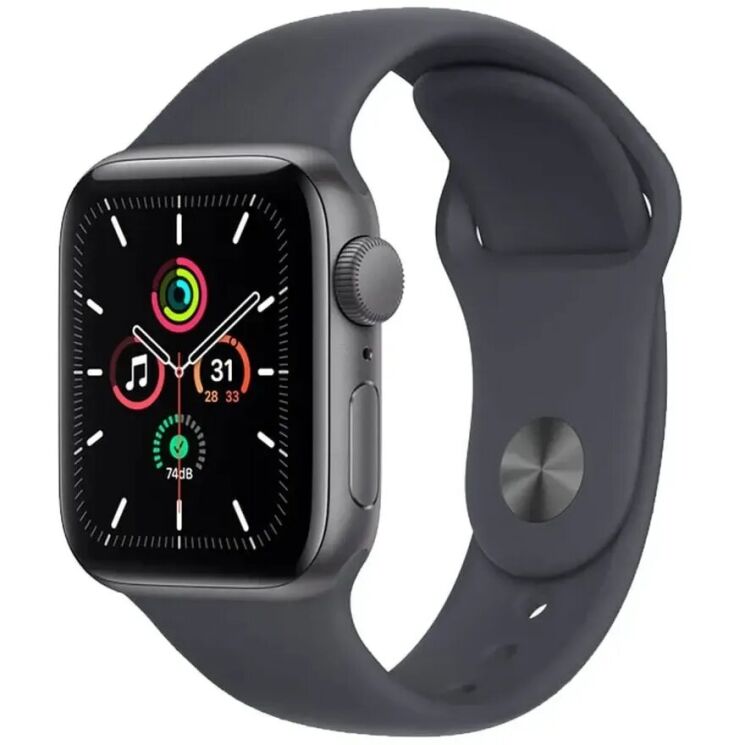 Оригінальний ремінець Sport Band для Apple Watch 42 (Series 10/11) / 41 / 40 / SE 40 / 38 (MKU83) - Midnight: фото 1 з 3