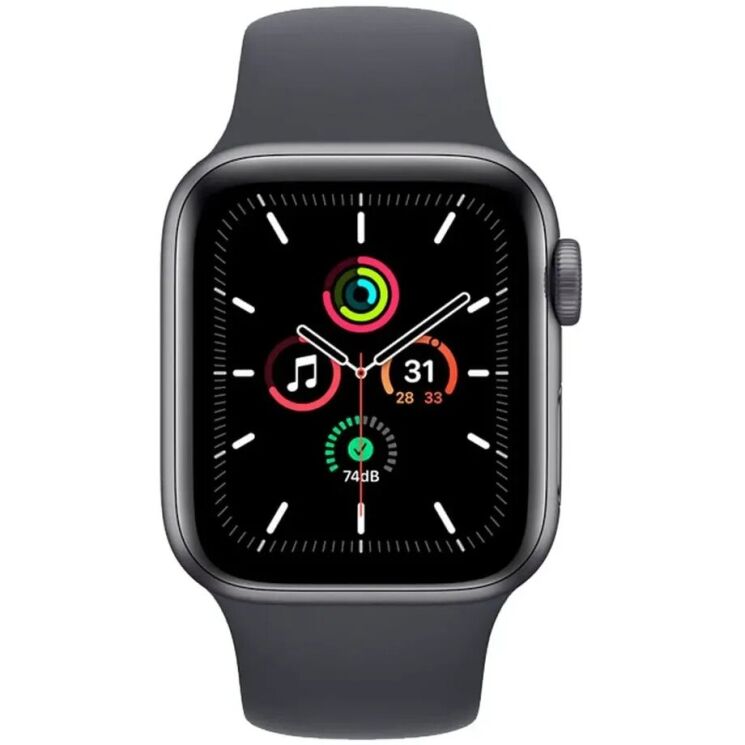 Оригінальний ремінець Sport Band для Apple Watch 42 (Series 10/11) / 41 / 40 / SE 40 / 38 (MKU83) - Midnight: фото 2 з 3