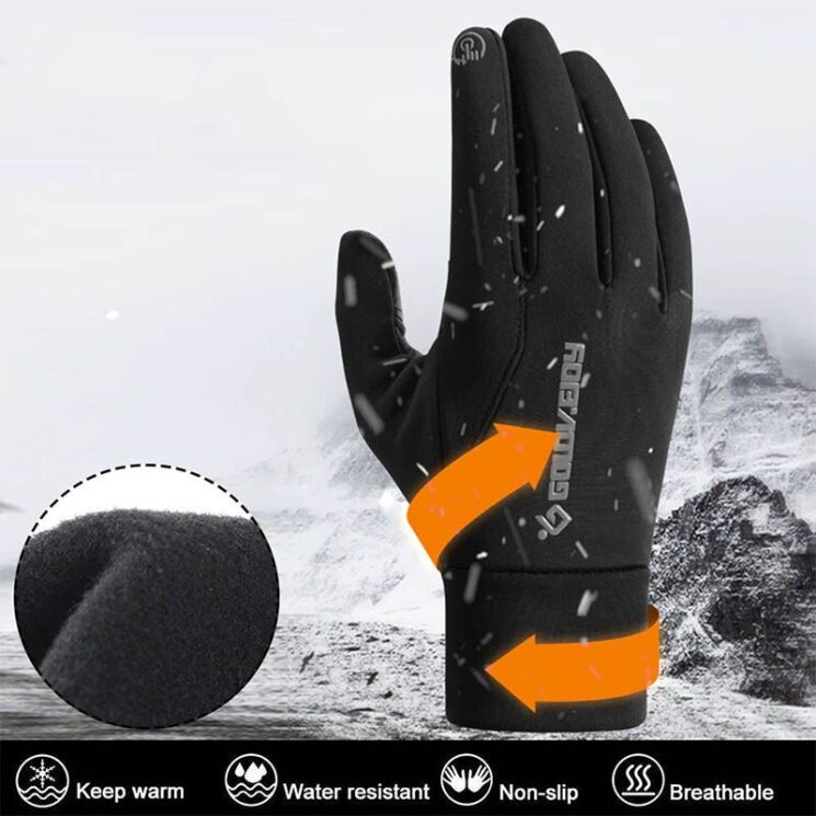 Перчатки сенсорные Golove joy Anti-Slip (L) - Grey: фото 6 из 6