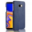 Пластиковый чехол Deexe Croco Style для Samsung Galaxy J4+ (J415) - Dark Blue (201517DB)