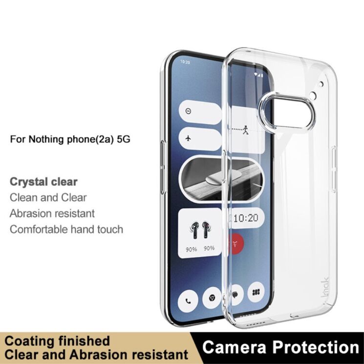 Пластиковый чехол IMAK Crystal для Nothing Phone (2a) / Phone (2a) Plus - Transparent: фото 5 из 11