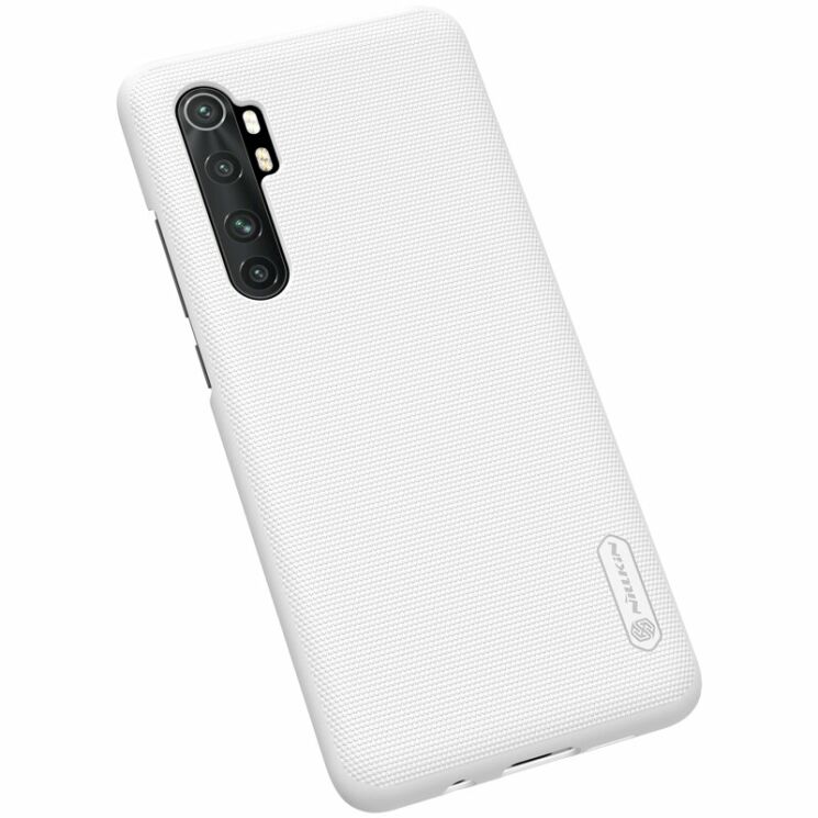 Пластиковый чехол NILLKIN Frosted Shield для Xiaomi Mi Note 10 Lite - White: фото 6 из 19