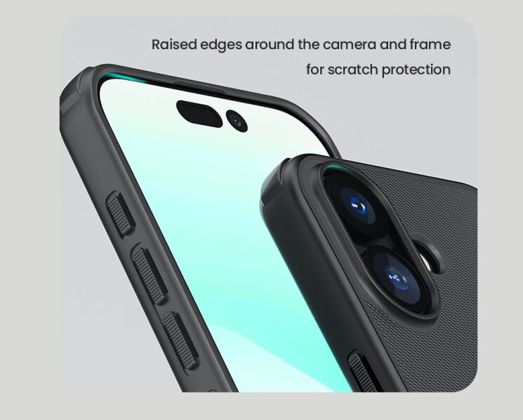 Пластиковый чехол NILLKIN Frosted Shield Pro для Apple iPhone 17 - Black: фото 11 из 17