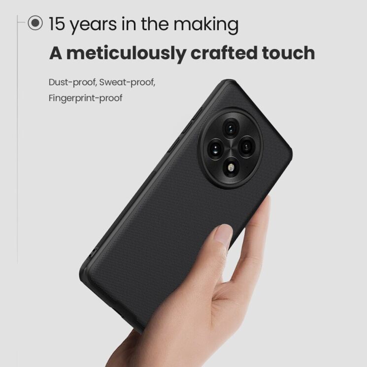Пластиковый чехол NILLKIN Frosted Shield Pro Magnetic для OnePlus 13 - Black: фото 7 из 18