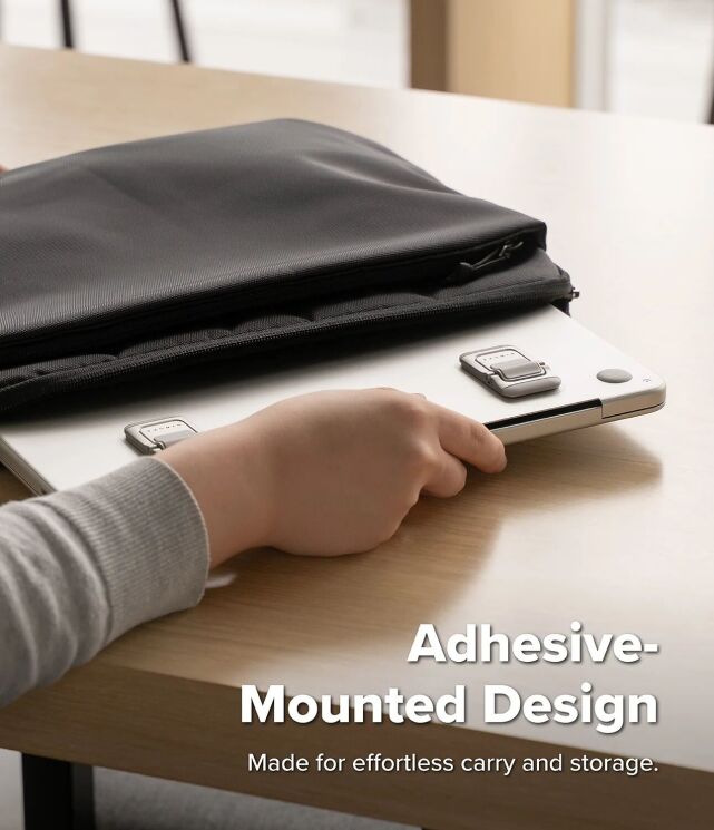 Підставка для ноутбуку Ringke Step-Fit Mini Stand (8800380463592) - Silver (982330S) Підставка для ноутбуку Ringke Step-Fit Mini Stand (8800380463592) - Silver: фото 8 з 16