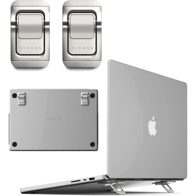 Підставка для ноутбуку Ringke Step-Fit Mini Stand (8800380463592) - Silver (982330S) Підставка для ноутбуку Ringke Step-Fit Mini Stand (8800380463592) - Silver: фото 1 з 16