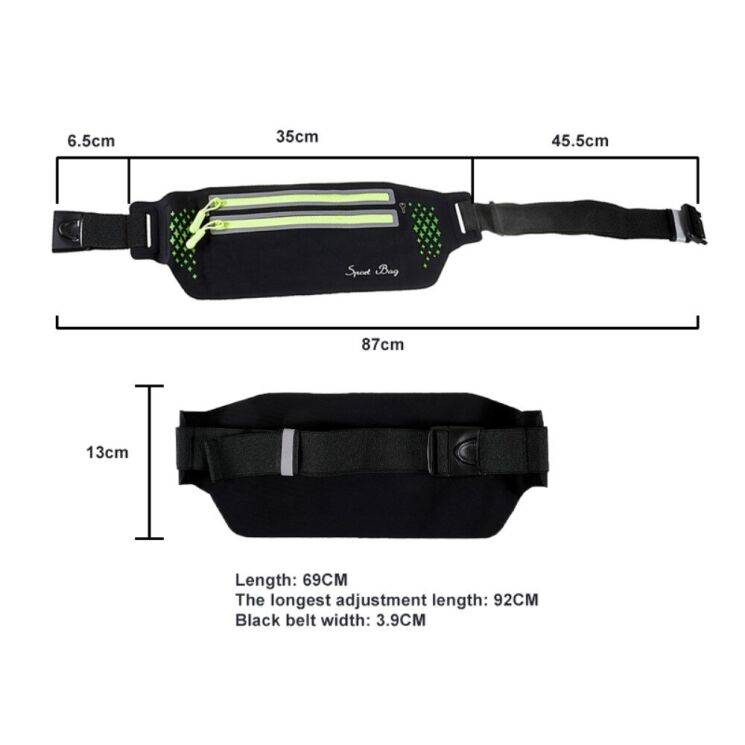 Поясная сумка Deexe Running Belt - Baby Blue: фото 7 из 7