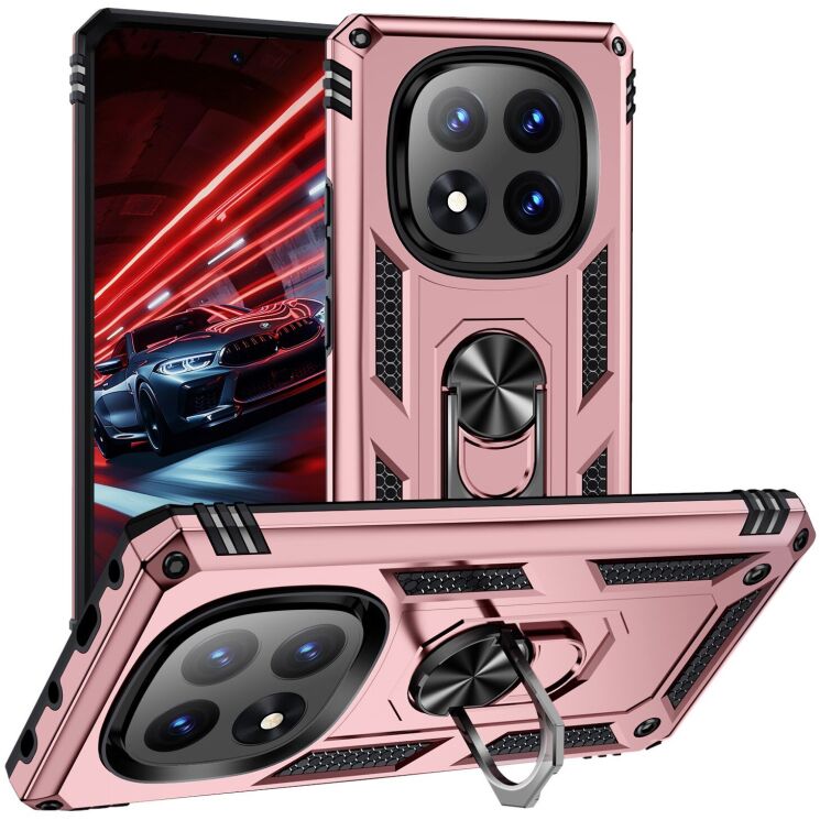 Противоударный чехол с подставкой Deexe Armor Case для Xiaomi Redmi Note 14 Pro Plus - Rose Gold (373271RG) Противоударный чехол с подставкой Deexe Armor Case для Xiaomi Redmi Note 14 Pro Plus - Rose Gold: фото 1 из 7