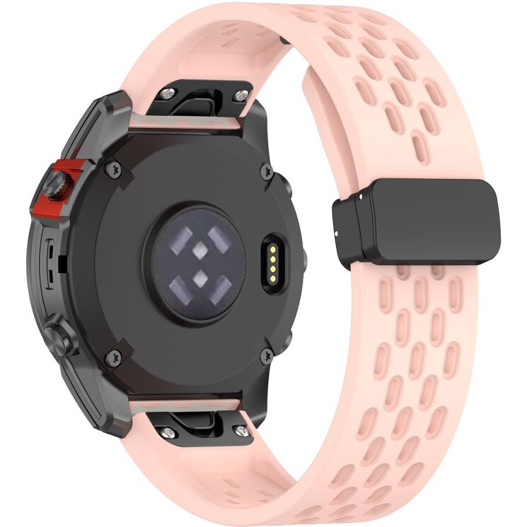 Ремінець Deexe Astra Strap для годинників Garmin з шириною кріплення QuickFit 20mm - Light Pink: фото 1 з 9
